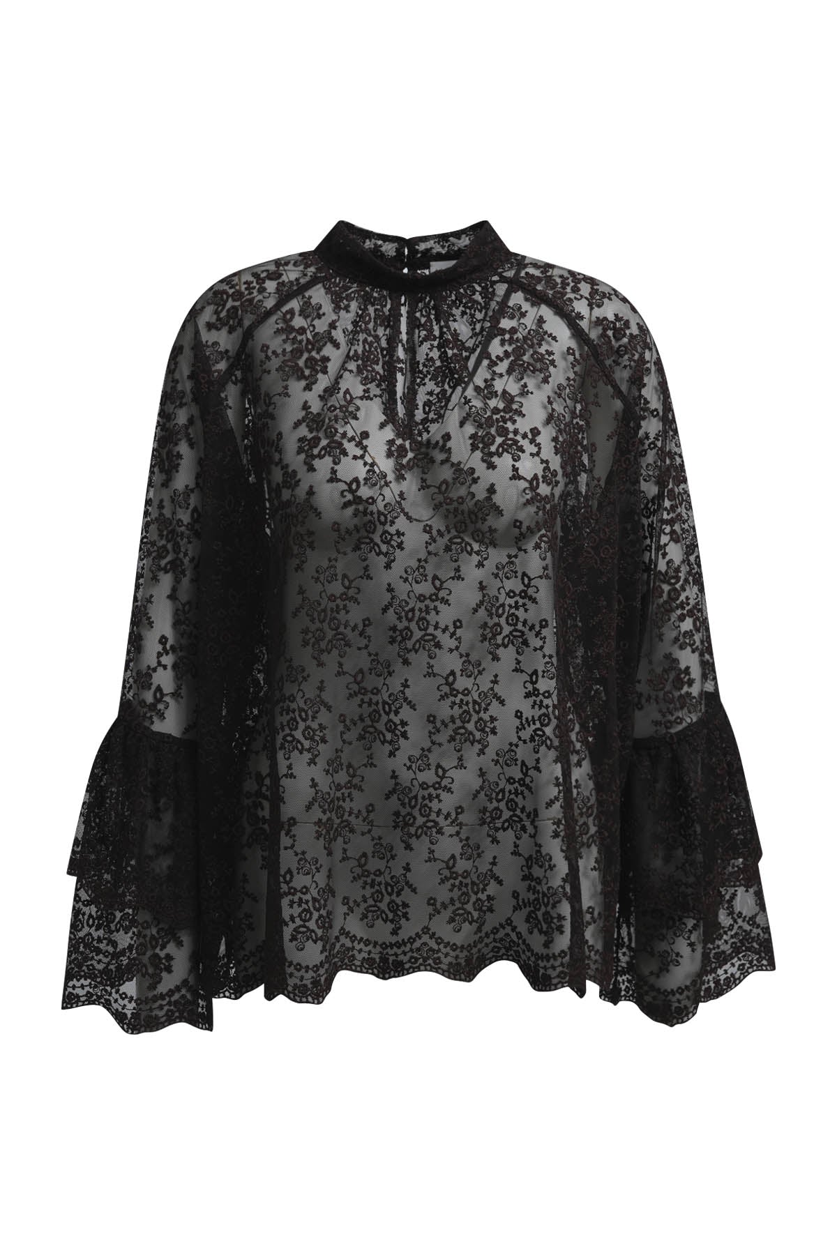 ragler sleeve blouse with layered sleeves