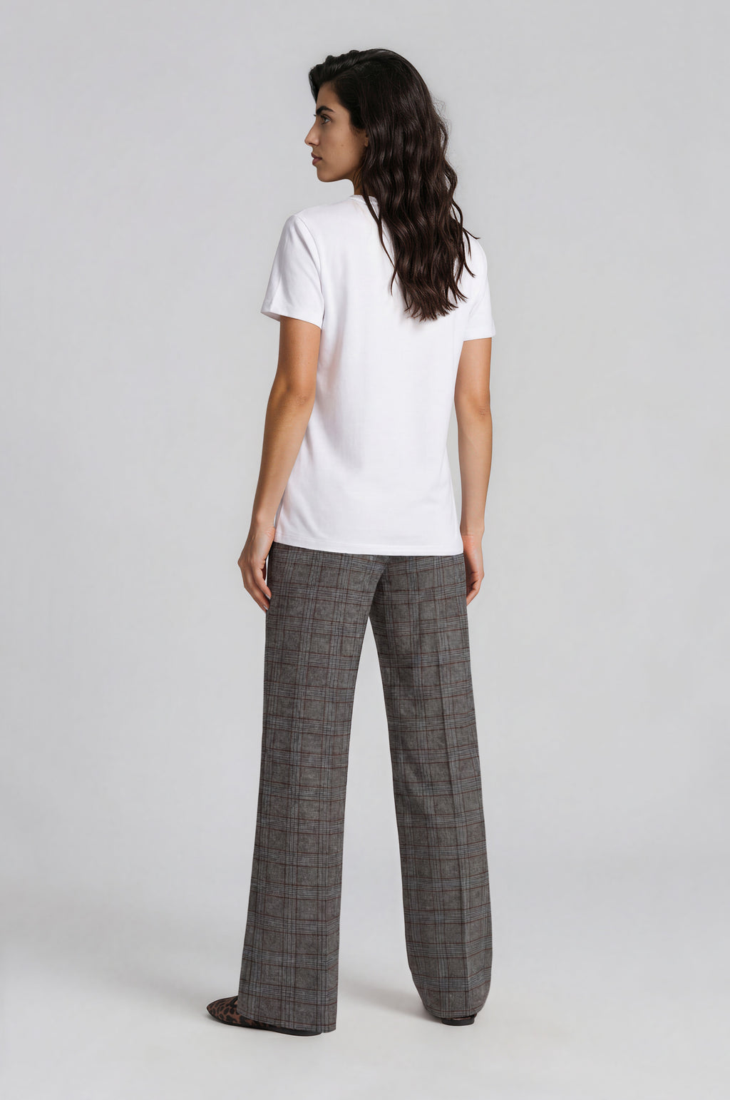 wideleg pants with elastic wb and button closure french pocket