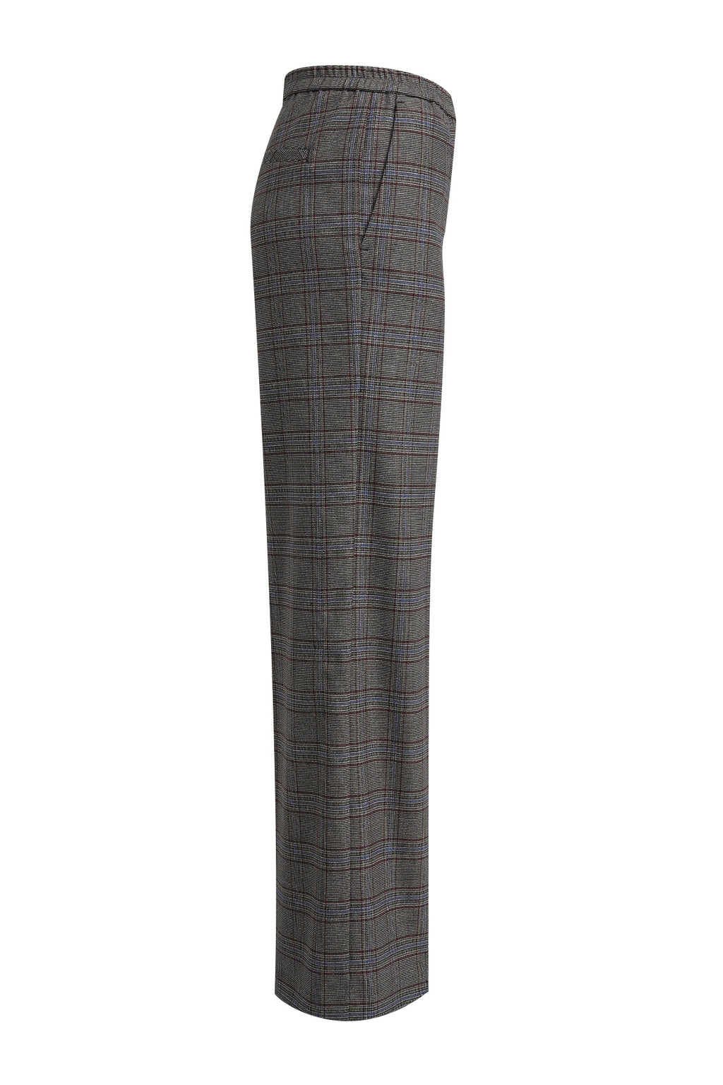 wideleg pants with elastic wb and button closure french pocket