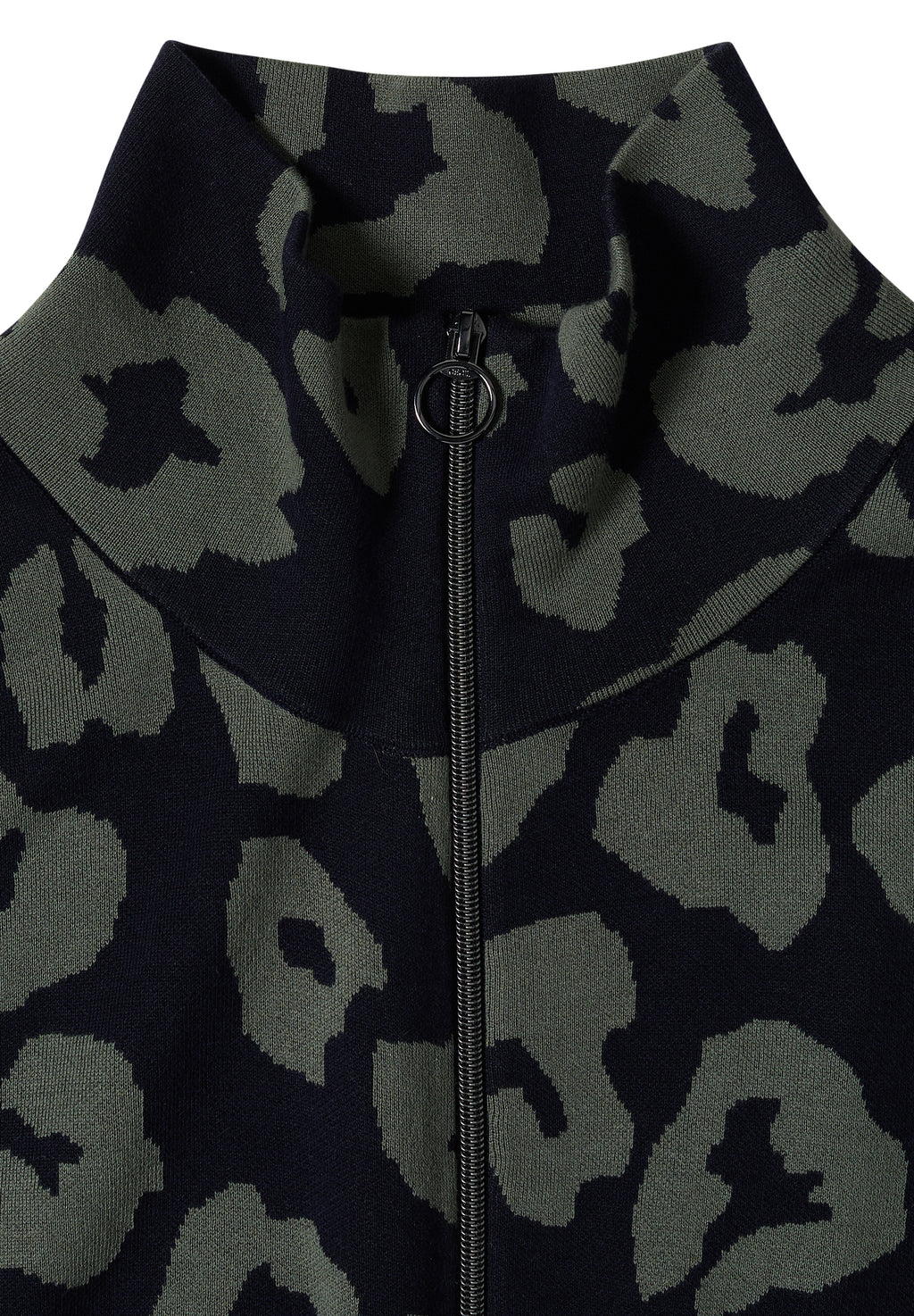 Doubleface Weste mit Kragen und Zipper