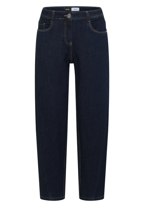 High Waist Barrel Leg Jeans im Loose Fit