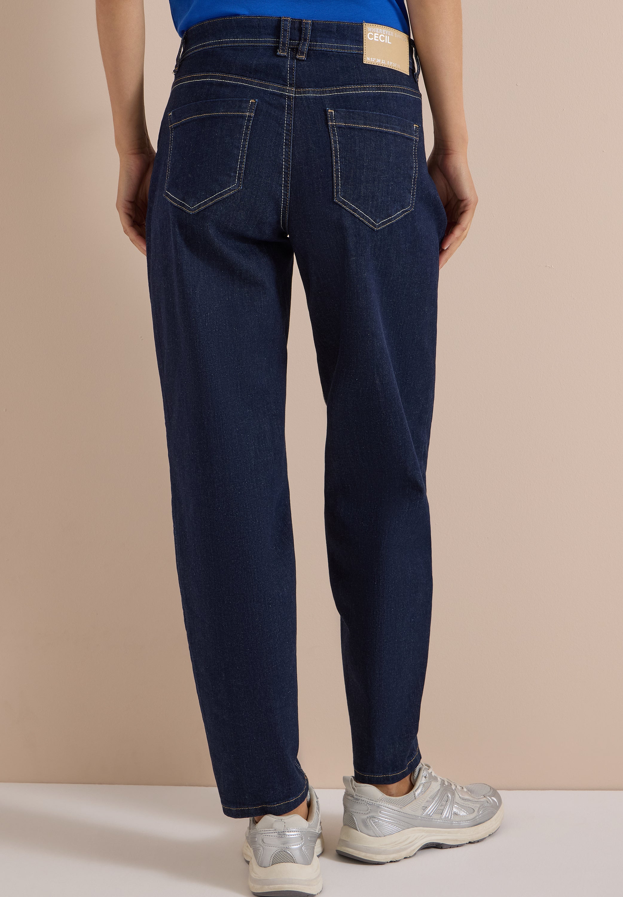 High Waist Barrel Leg Jeans im Loose Fit