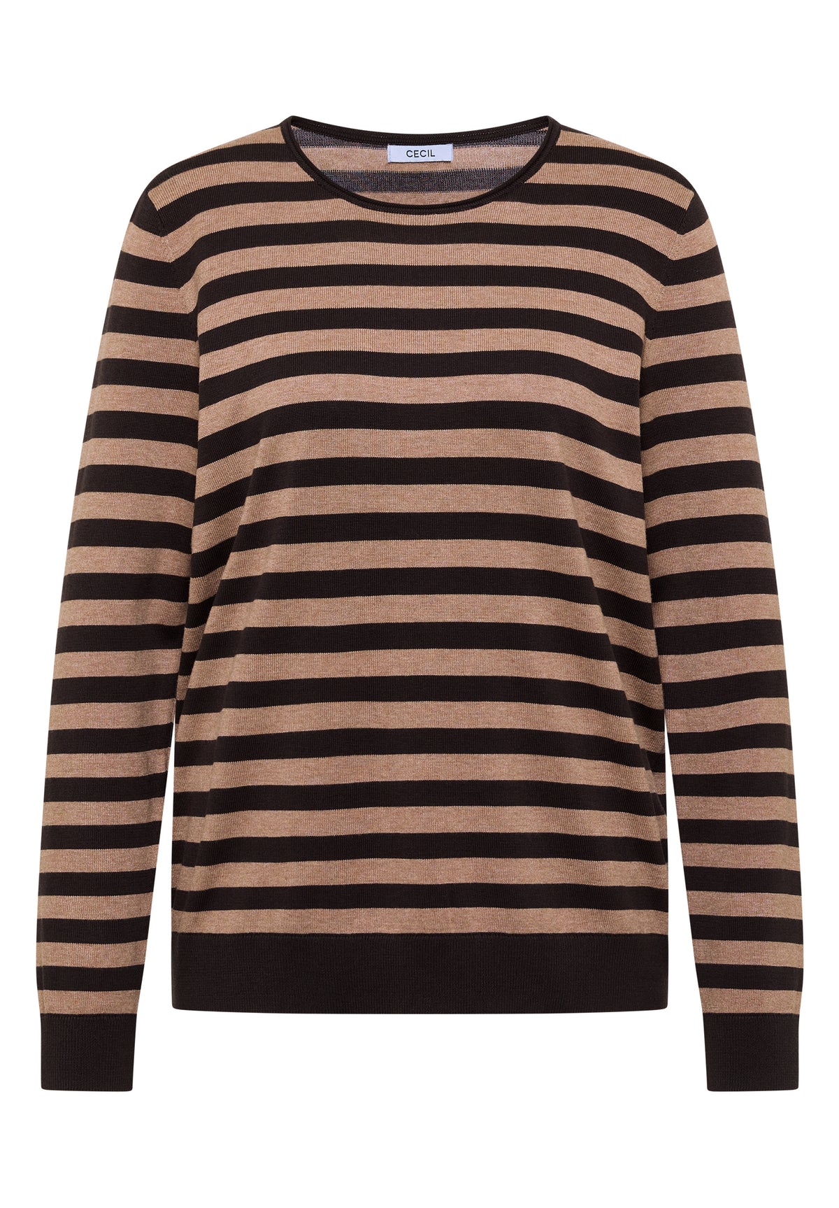 Pullover mit Rundhals und Streifen von Cecil