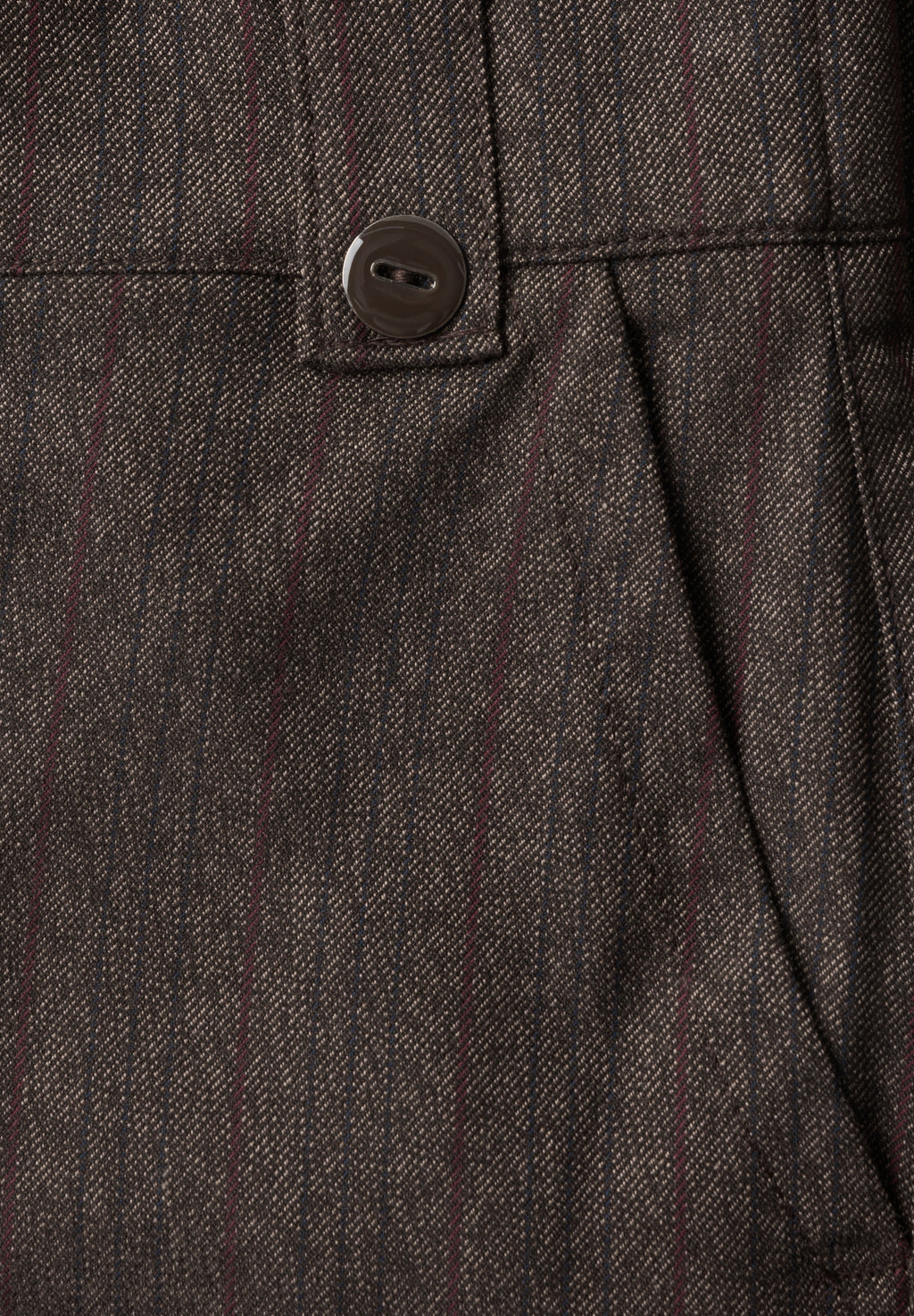 High Waist Straight Leg Hose mit Knopfdetail
