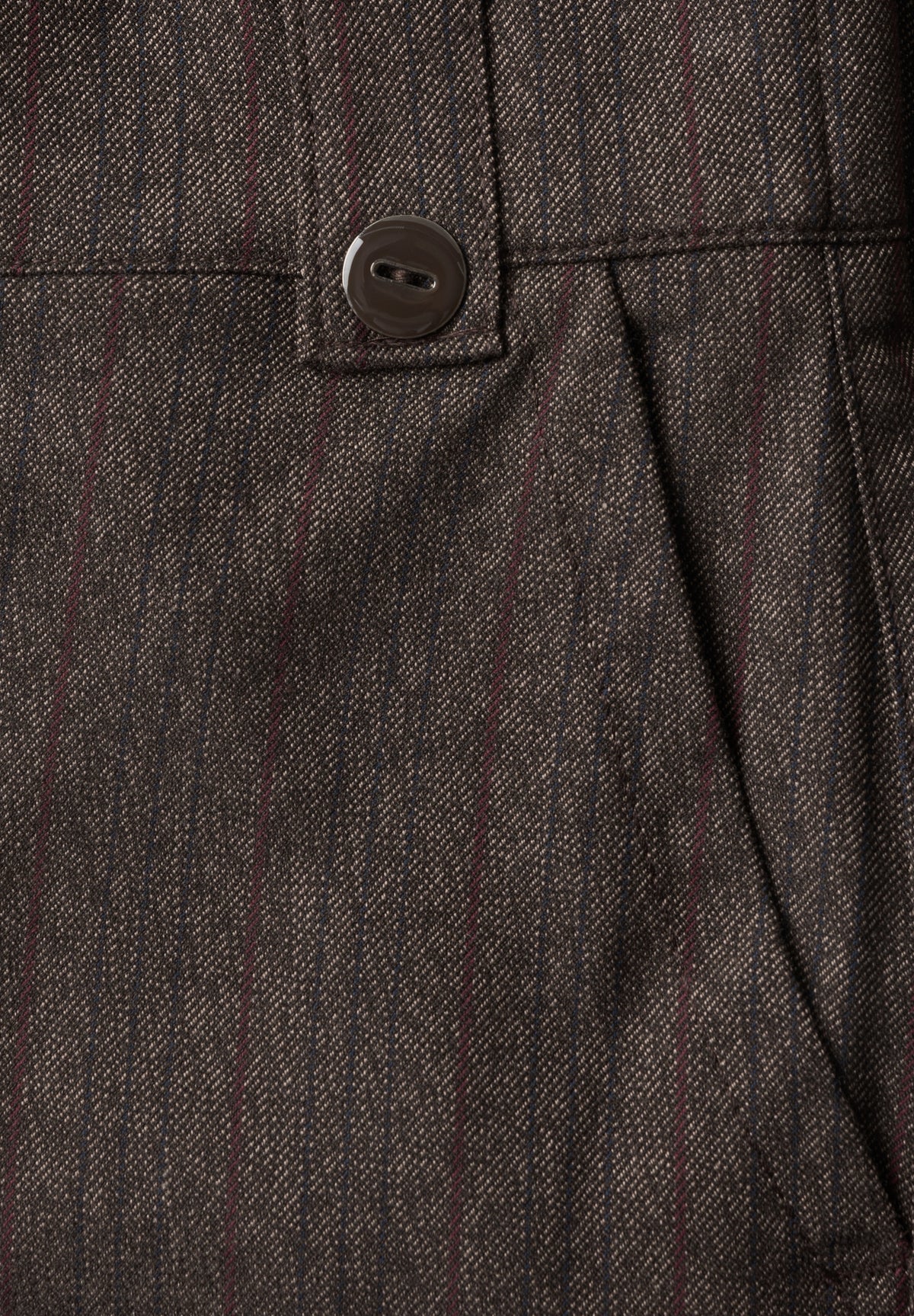High Waist Straight Leg Hose mit Knopfdetail