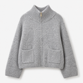 Da.Jacke Strick/Wirk - Bella Italia - grau - one size