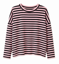 Da. Sweatshirt - Bella Italia - rosa/schok - one size