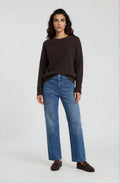 round neck 1/1 sleeve + lace at hem