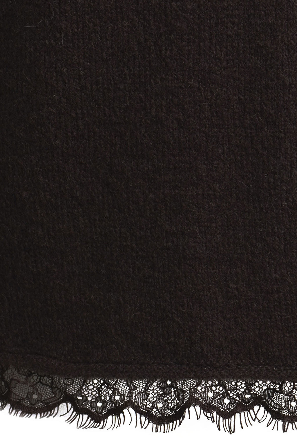 round neck 1/1 sleeve + lace at hem