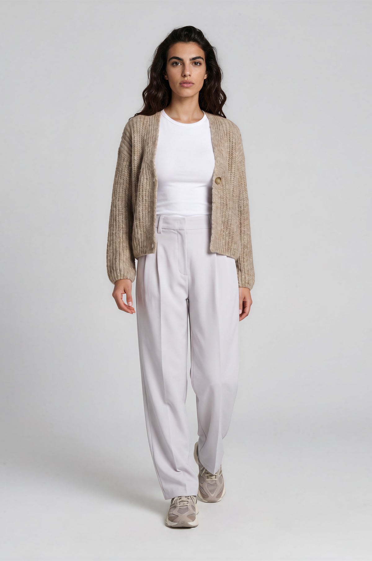 v neck drop shoulder 1/1 sleeve
