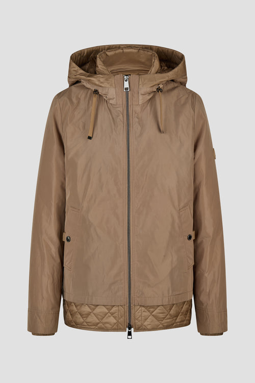 Übergangsjacke mit Kapuze in Caramel von Lebek