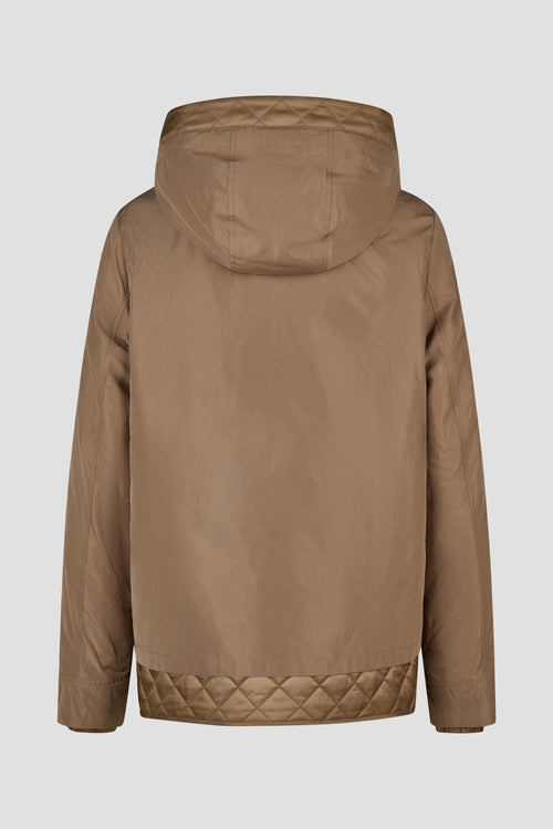 Übergangsjacke mit Kapuze in Caramel von Lebek