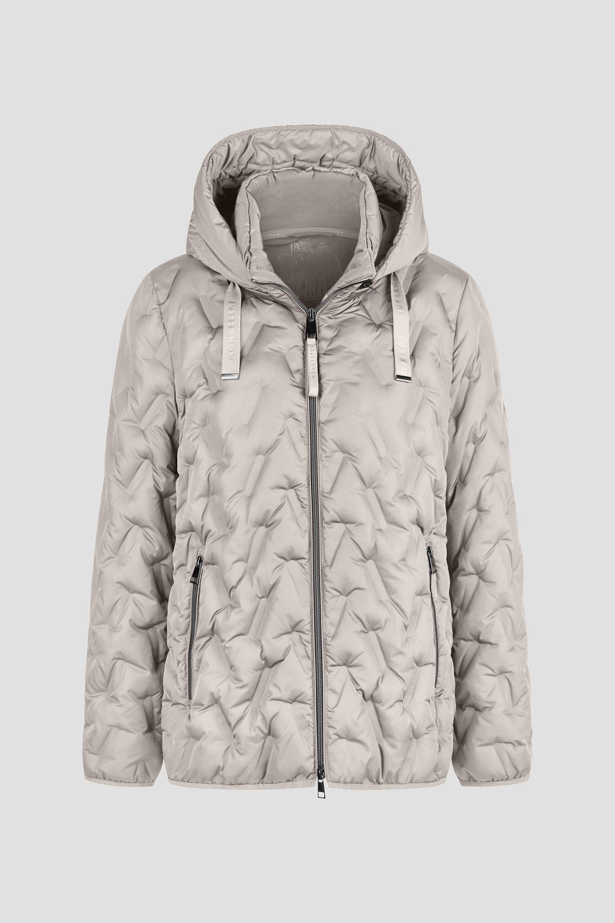 Steppjacke Down Free mit Kapuze in Rostrot von Lebek