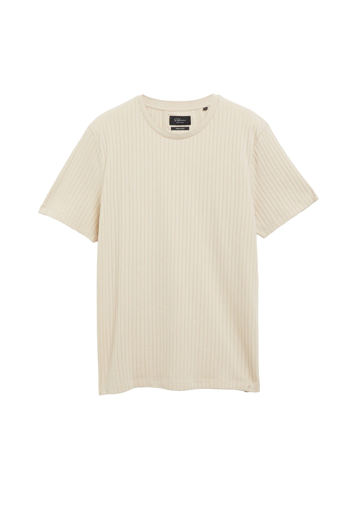 T-Shirt aus Jersey in Strukturqualität mit Crew Neck von s.Oliver BLACK LABEL
