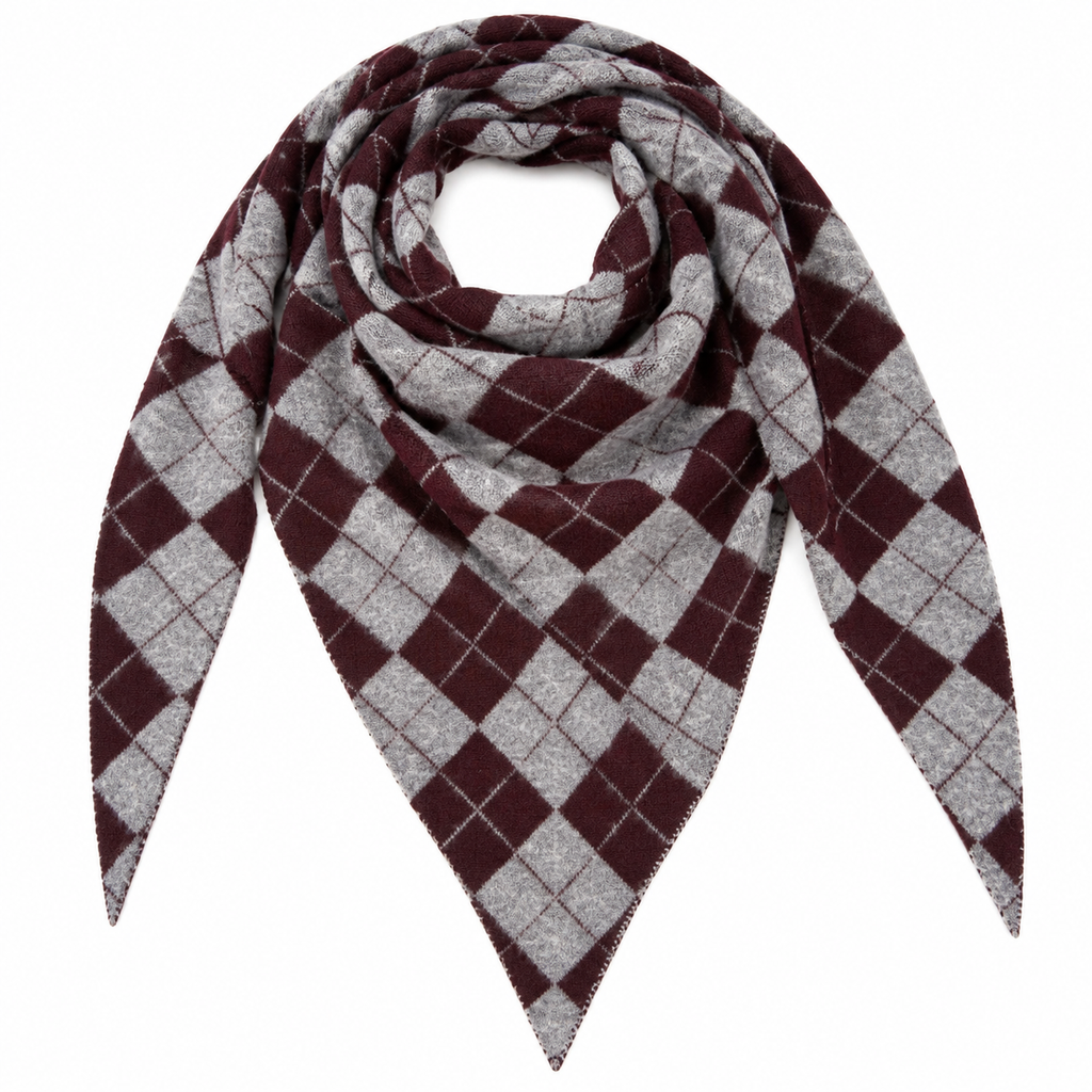 Da. Schal - Zheng Taschen - bordeaux - one size