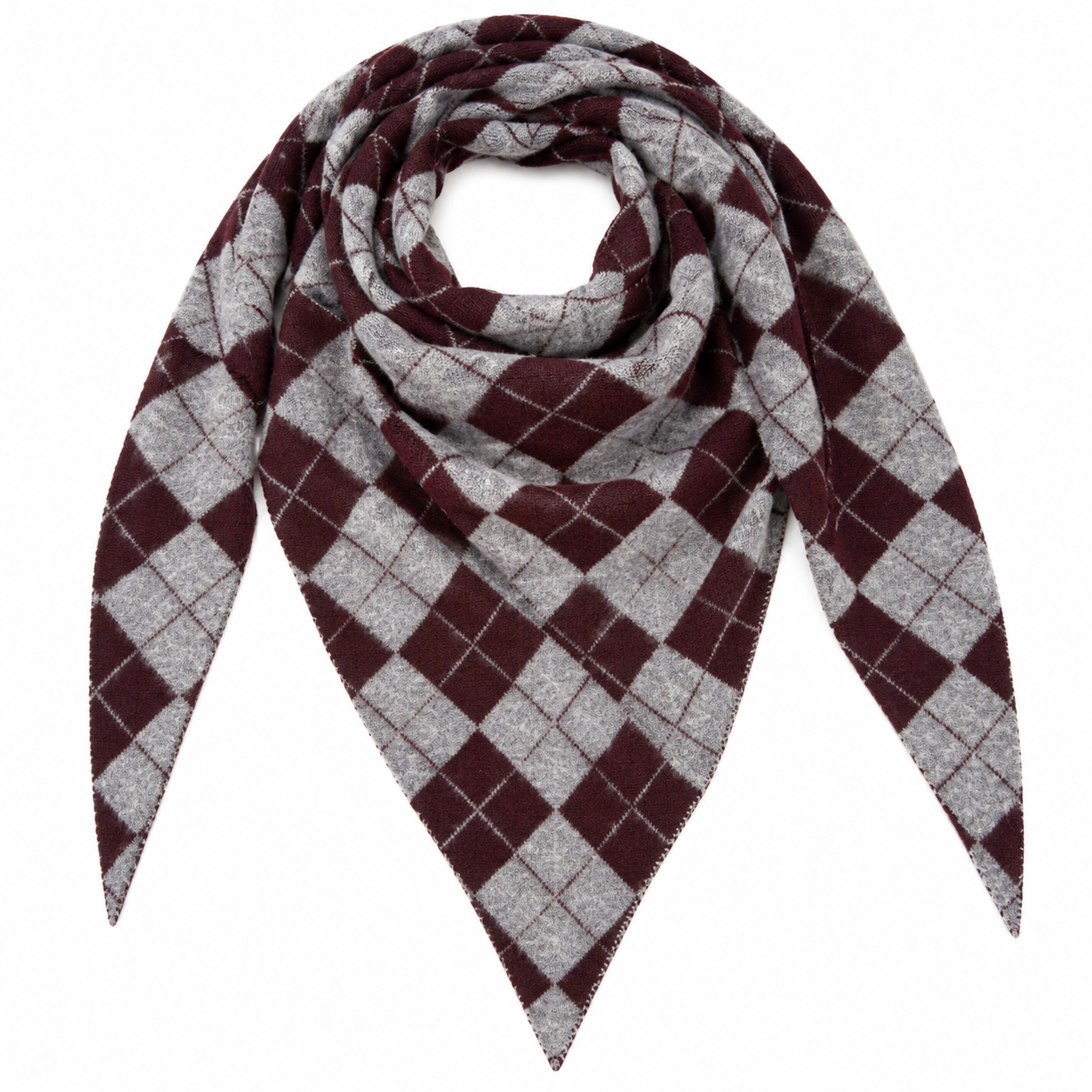 Da. Schal - Zheng Taschen - bordeaux - one size