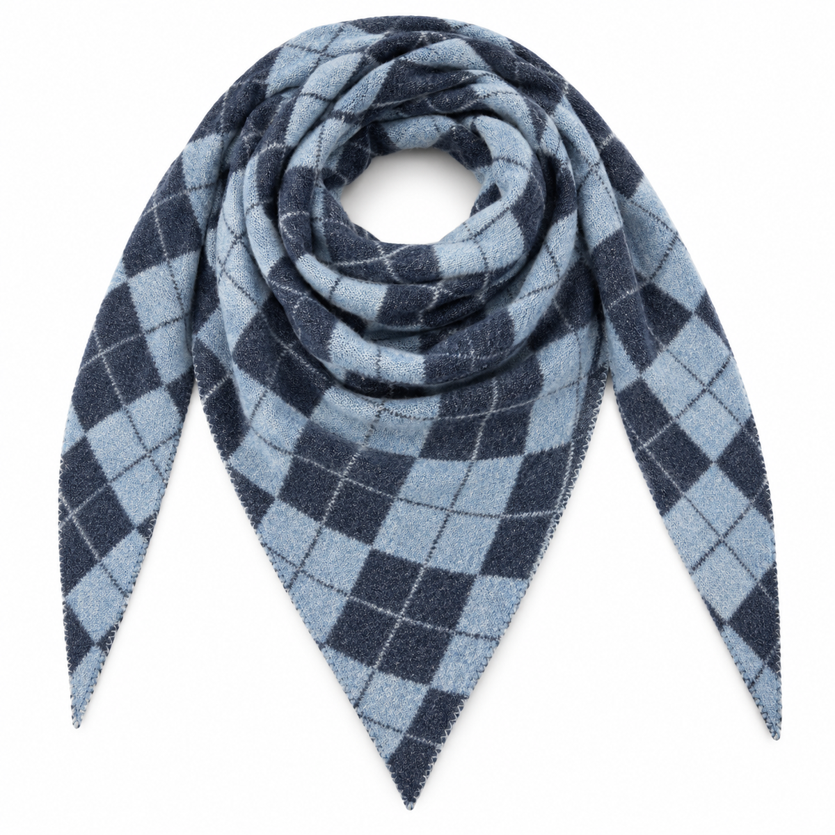 Da. Schal - Zheng Taschen - jeansblau - one size