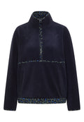 Fleece-Pullover mit Leo-Details