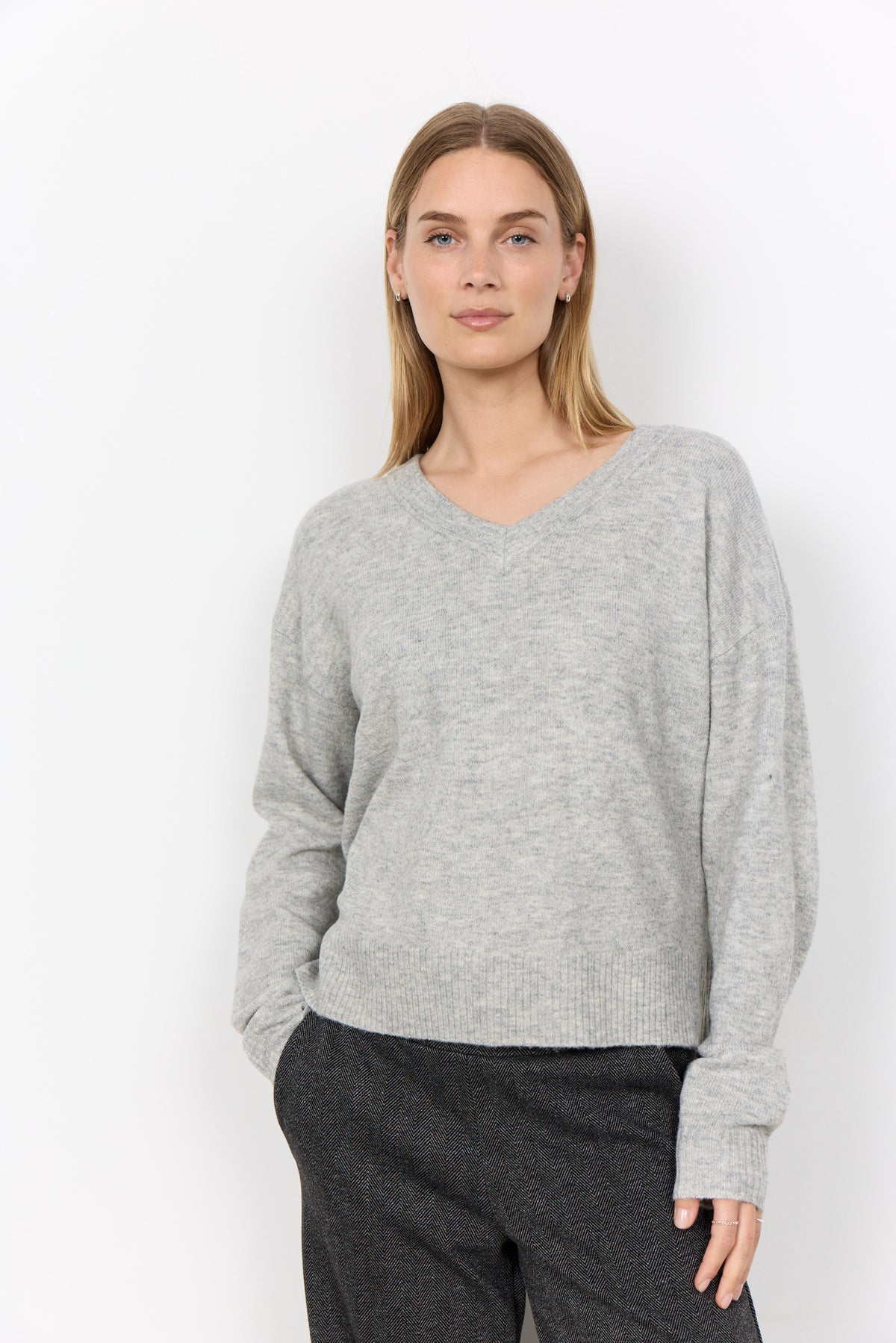 Pullover Orlean mit V-Ausschnitt von Soyaconcept