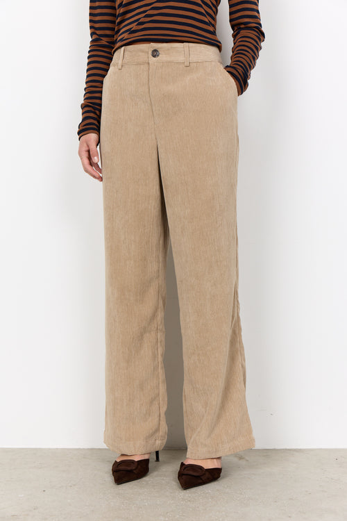 Weite Hose Bindi mit Rippenstruktur von Soyaconcept