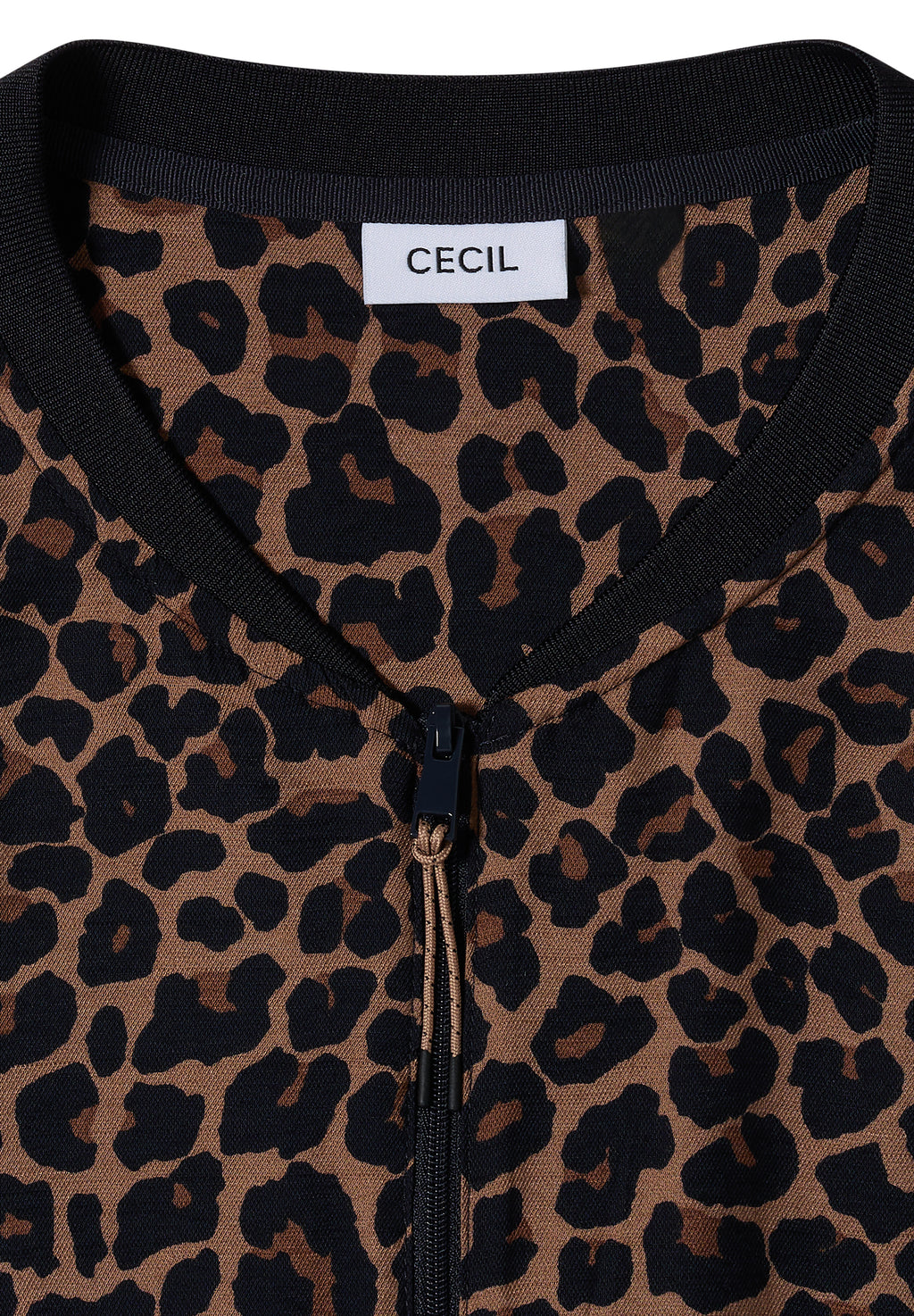 Blouson mit Zipper und Leo-Muster