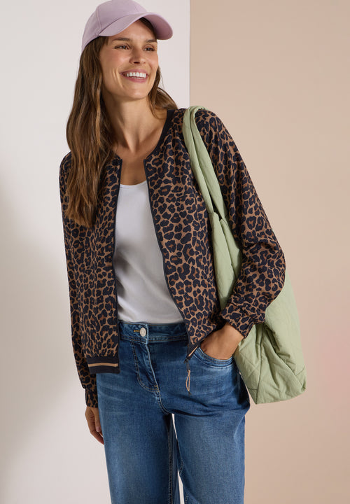 Blouson mit Zipper und Leo-Muster von Cecil