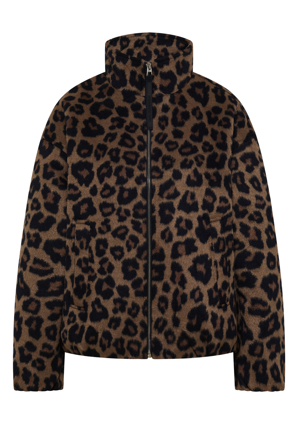Blouson mit Stehkragen und Leo-Muster
