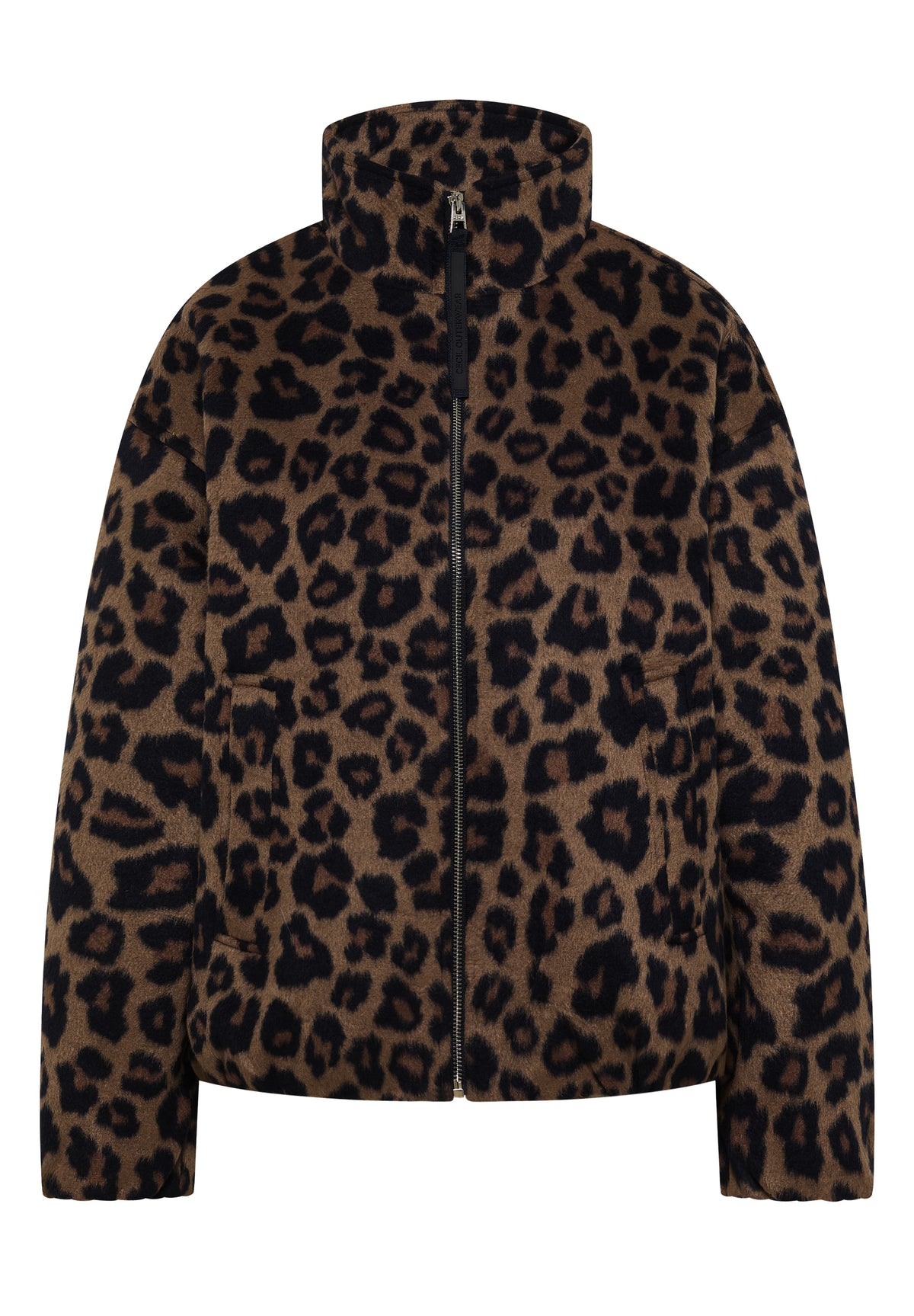 Blouson mit Stehkragen und Leo-Muster