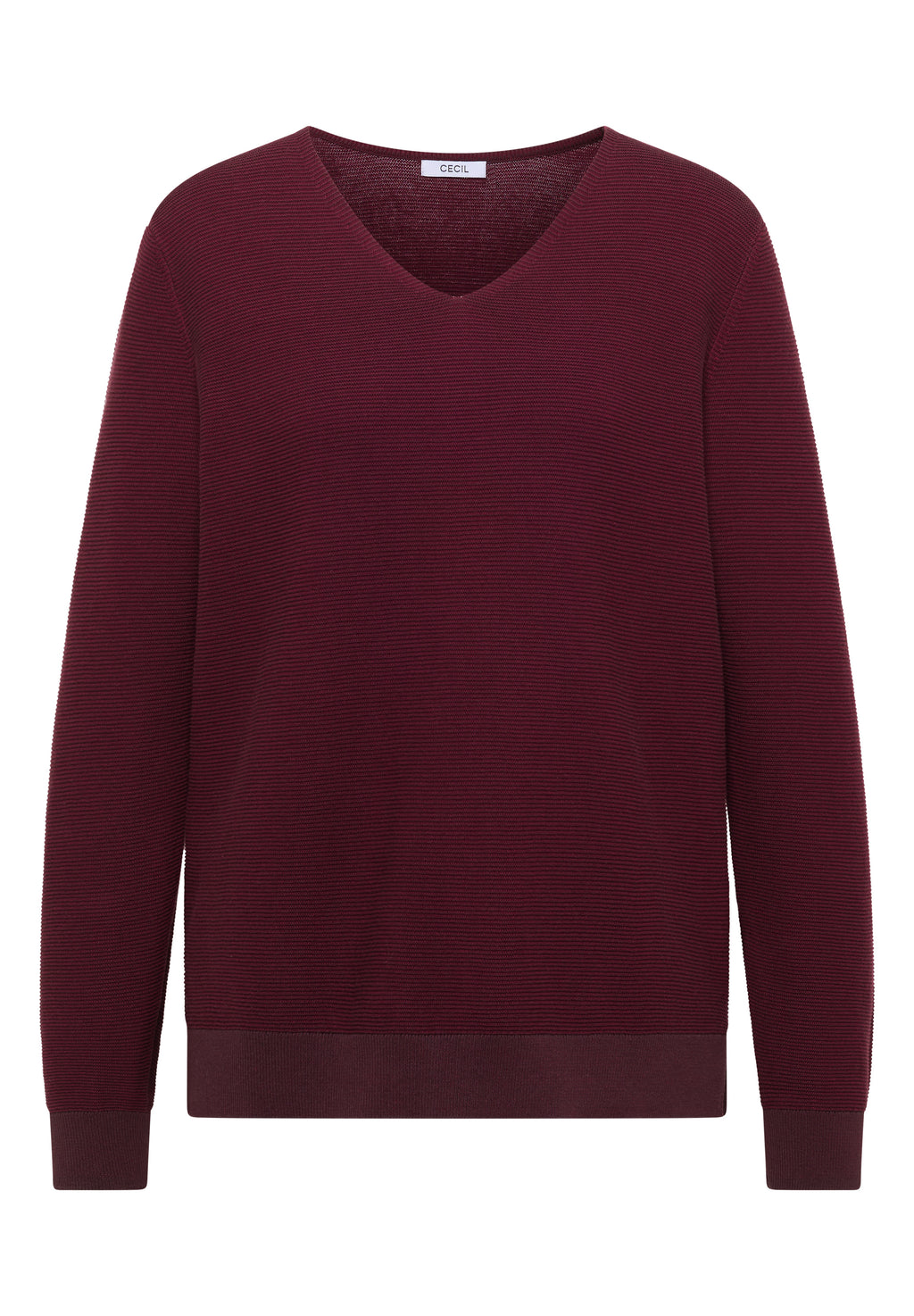 Pullover im Two-Tone-Look mit V-Neck