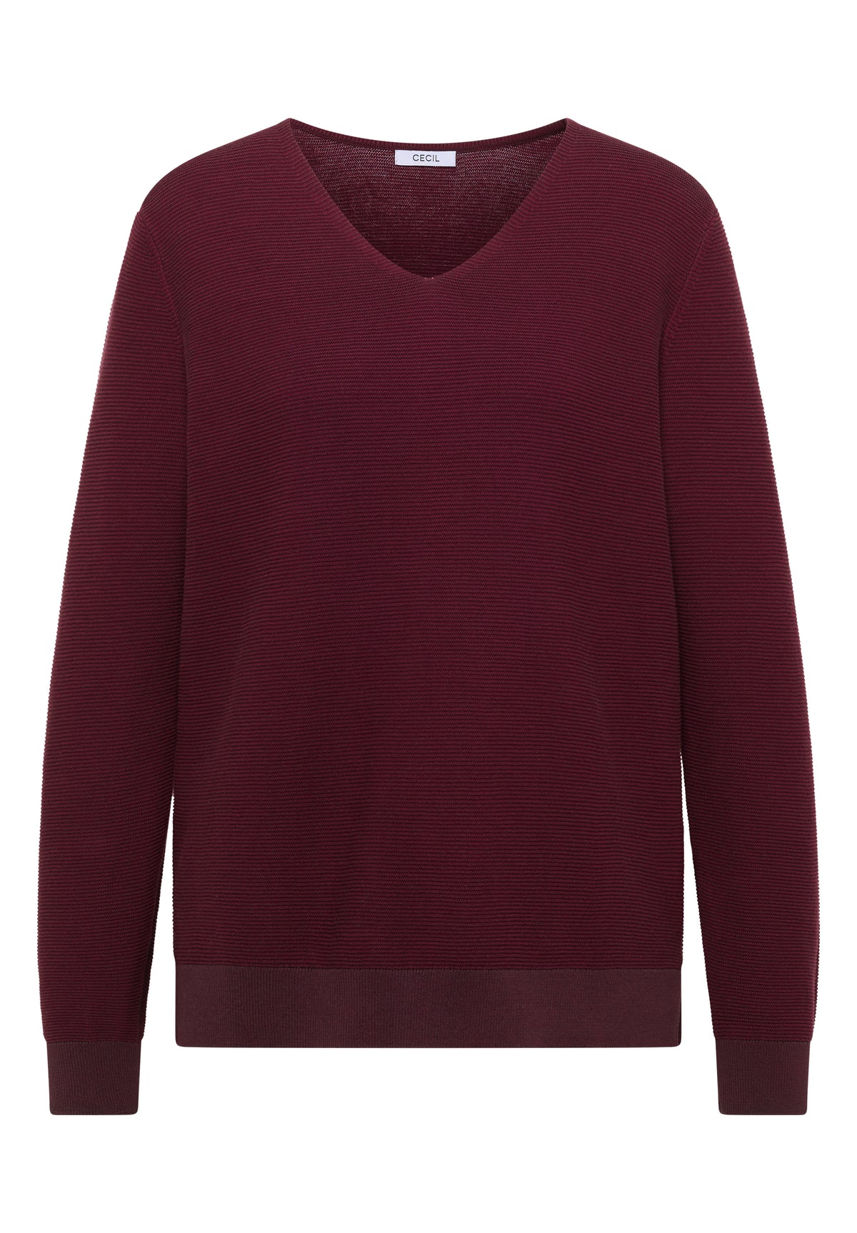 Pullover im Two-Tone-Look mit V-Neck