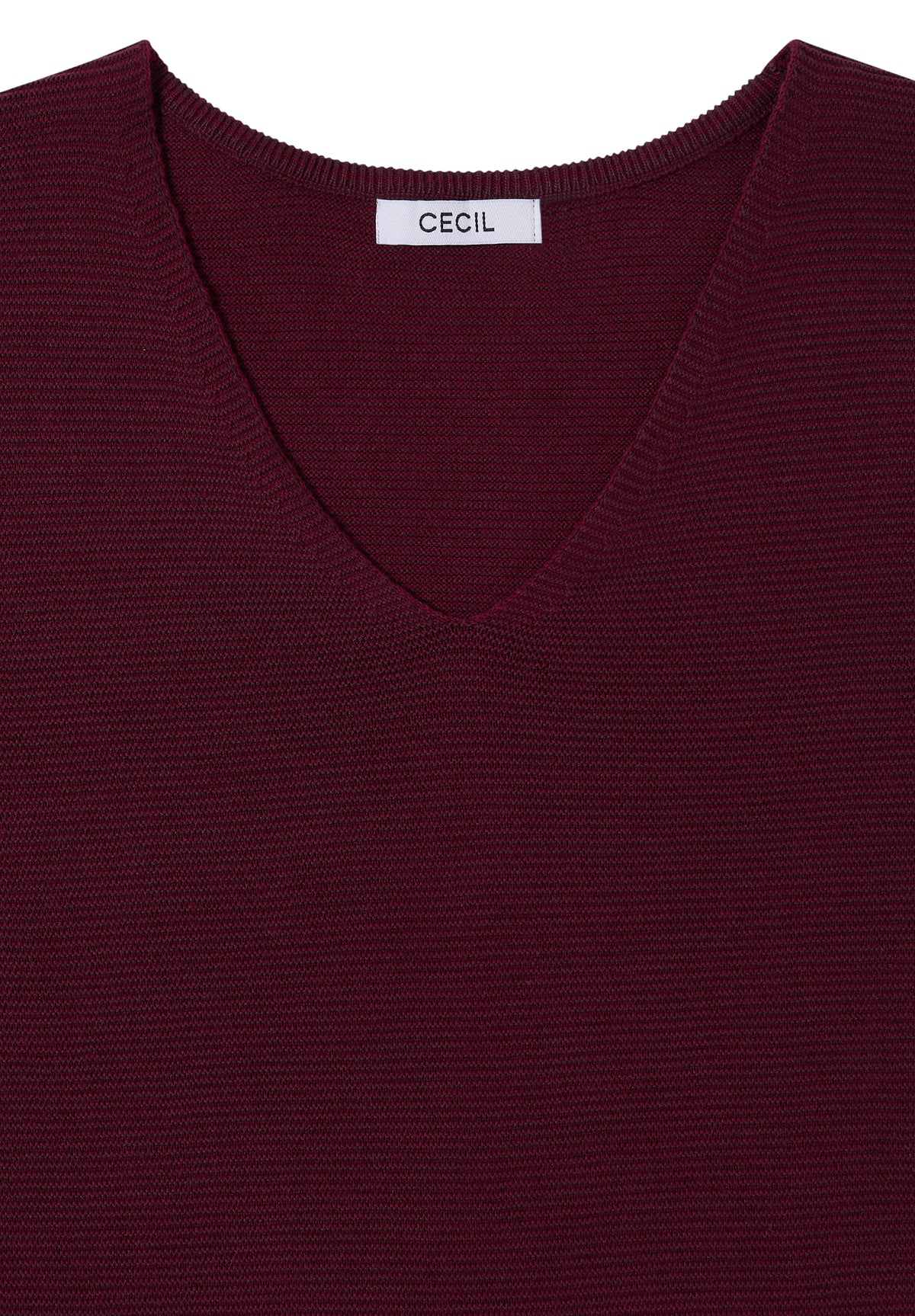 Pullover im Two-Tone-Look mit V-Neck