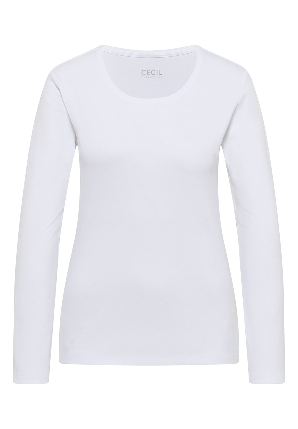 Basic Langarm Shirt mit Rundhals