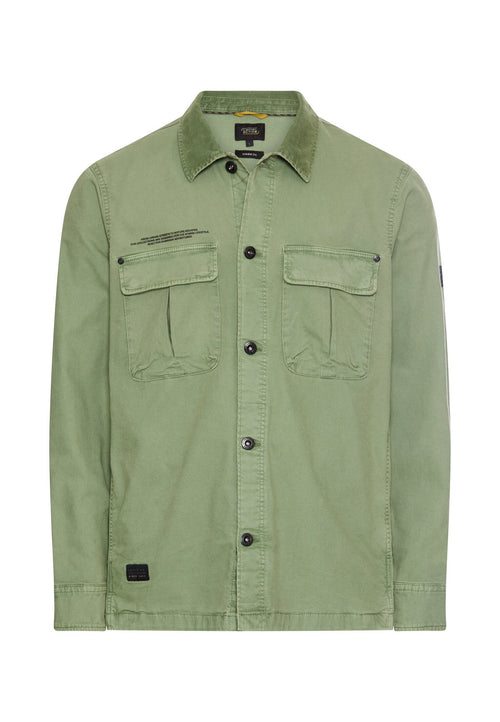 Overshirt mit Pattentaschen in Grün von camel active