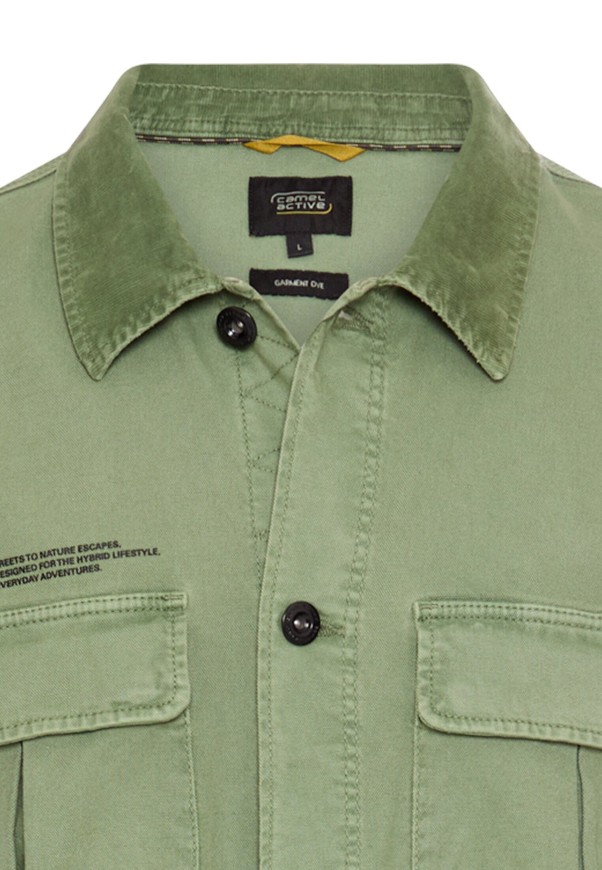 Overshirt mit Pattentaschen und 2-Wege Stretch