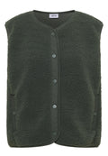Teddy-Weste mit Softshelldetails