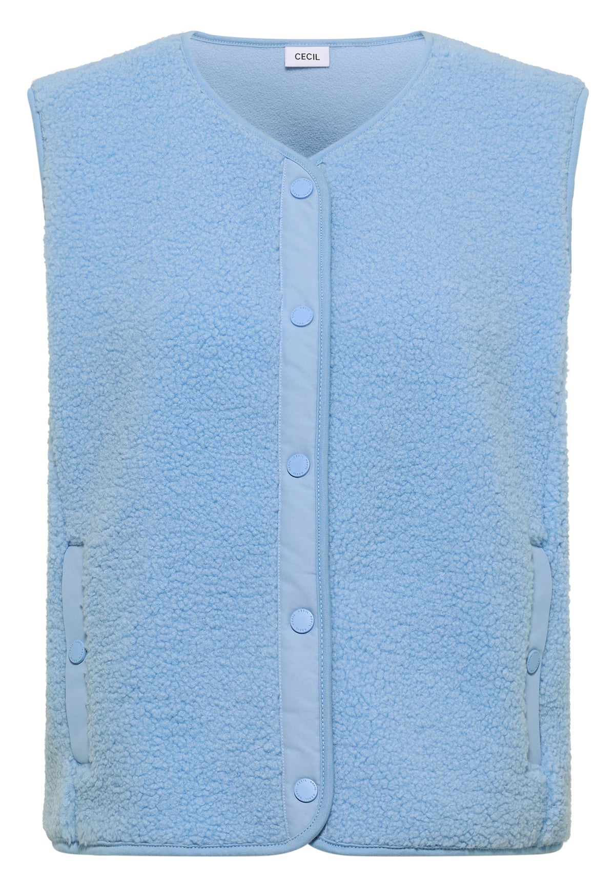 Teddy-Weste mit Softshelldetails von Cecil
