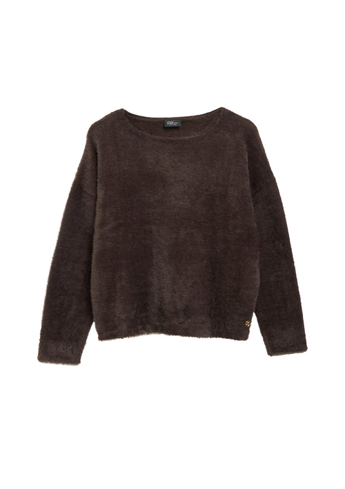Grobstrickpullover mit U-Boot-Ausschnitt von s.Oliver BLACK LABEL