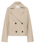 Da. Jacken - kaffe - Beige Smoke Mel - 36