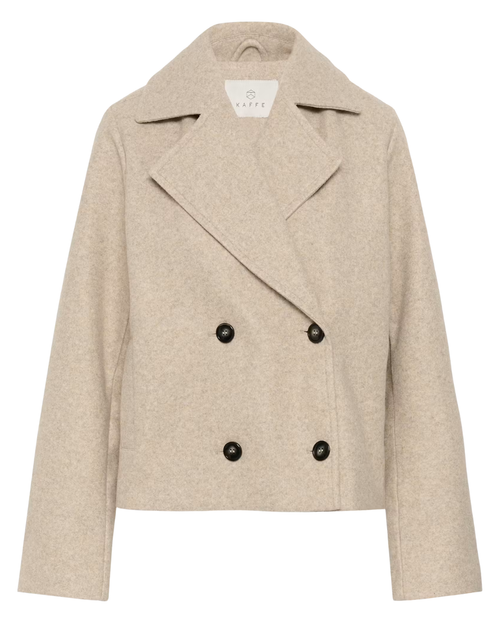 Da. Jacken - kaffe - Beige Smoke Mel - 36