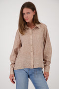 Bluse mit Fischgrat-Muster