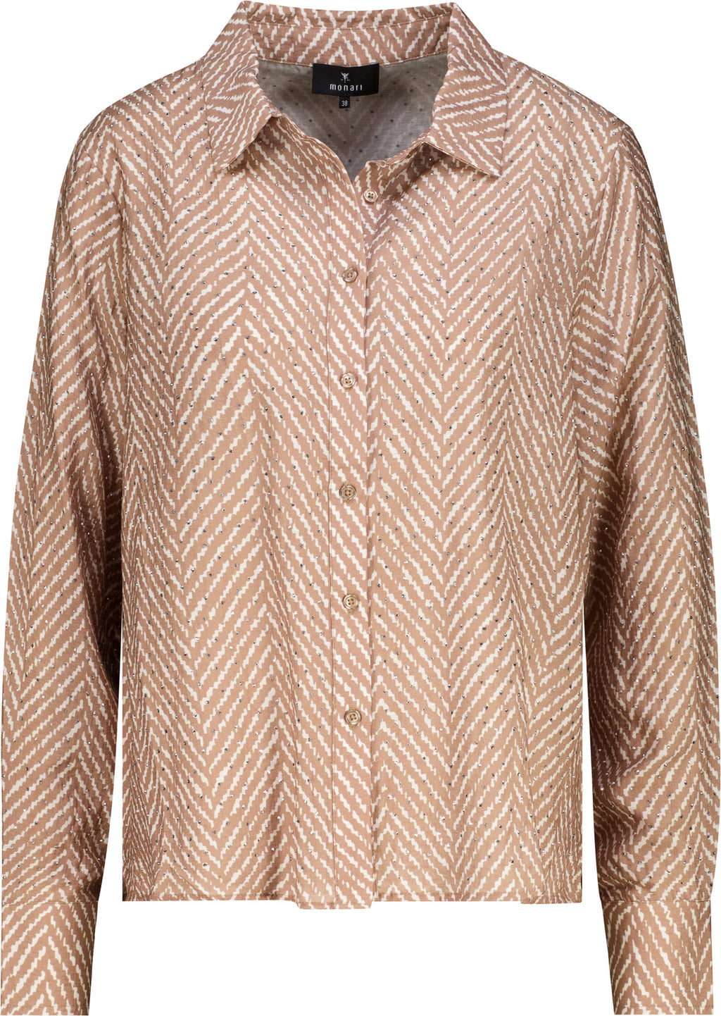 Bluse mit Fischgrat-Muster