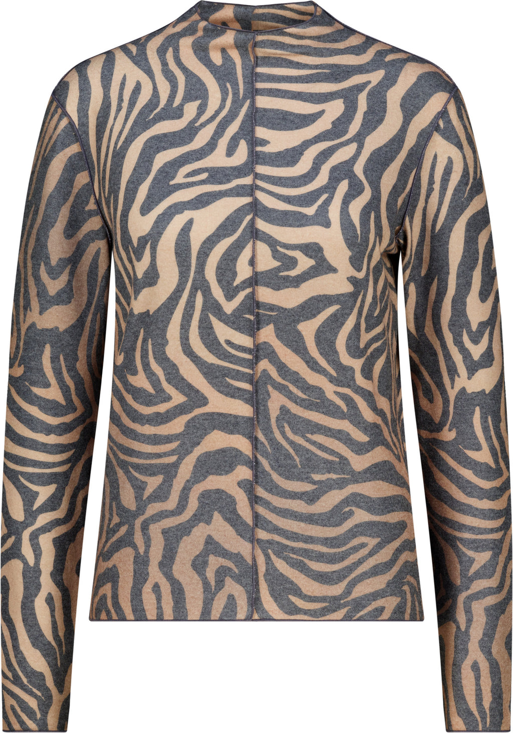 Langarmshirt mit Zebra-Muster