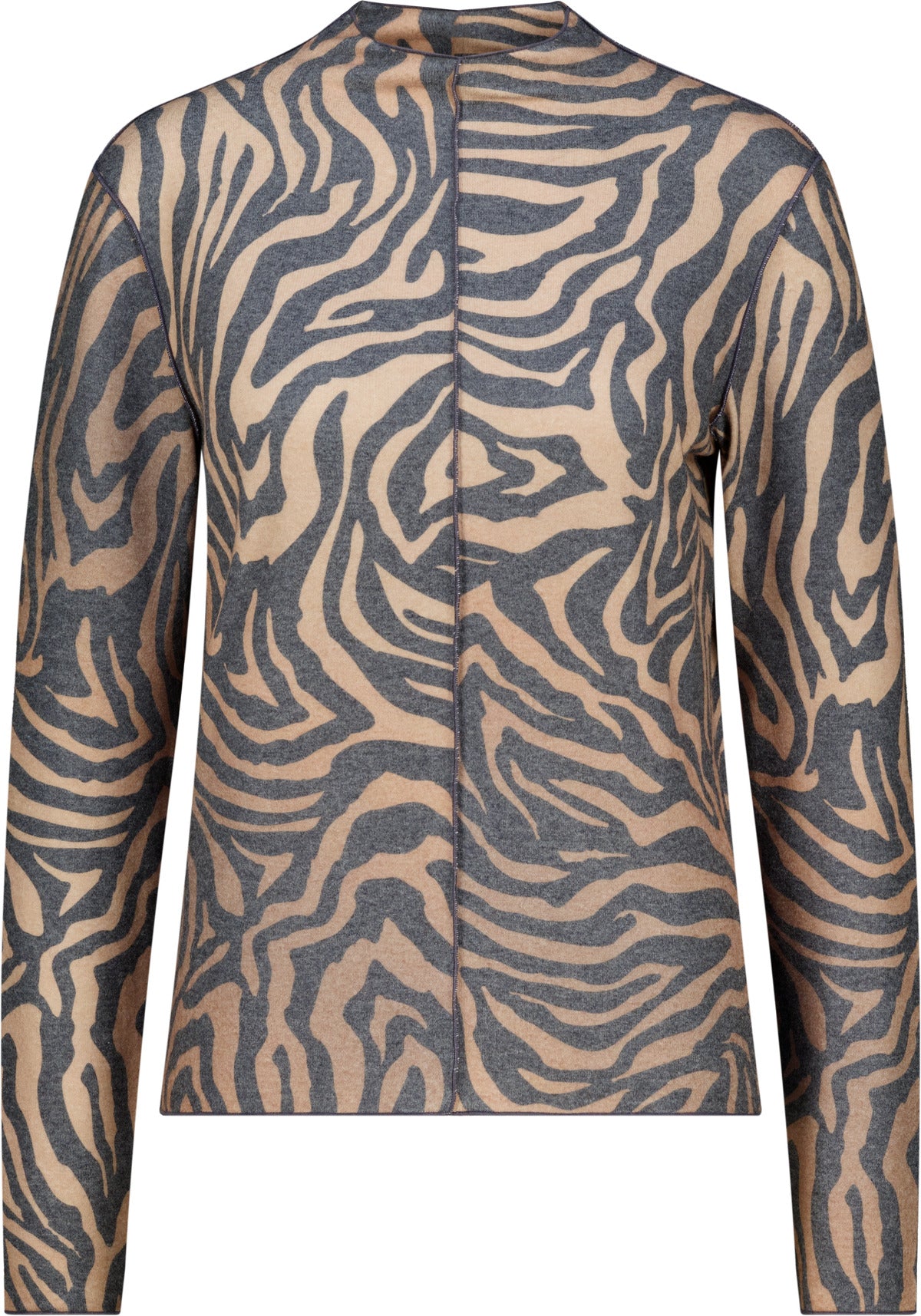 Langarmshirt mit Zebra-Muster
