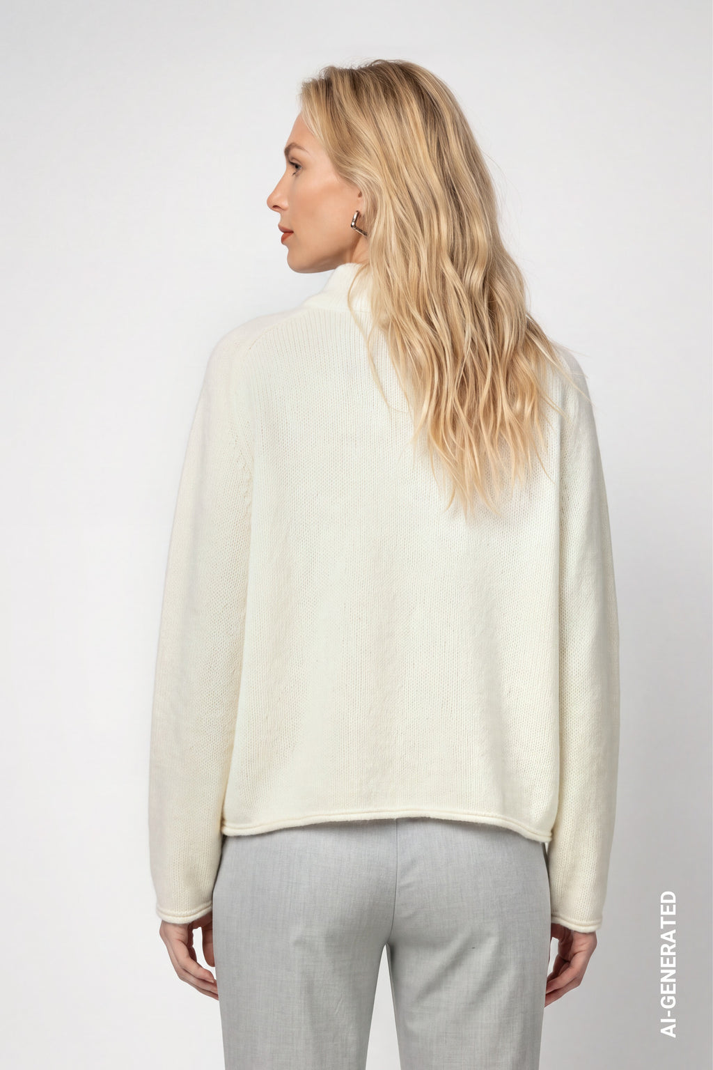 Strickpullover mit Colorblock