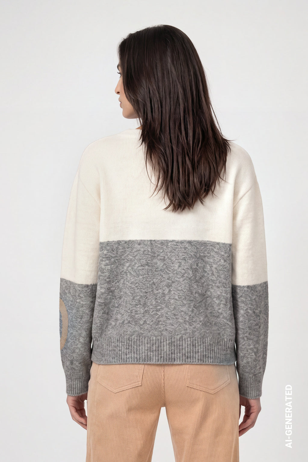 Strickpullover mit Intarsie-Muster
