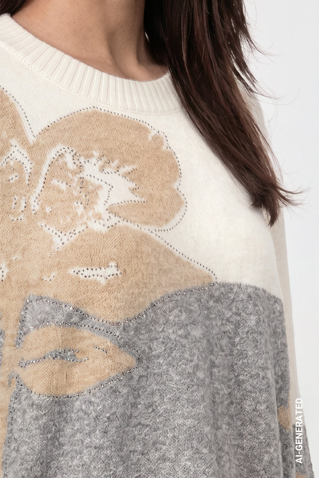 Strickpullover mit Intarsie-Muster