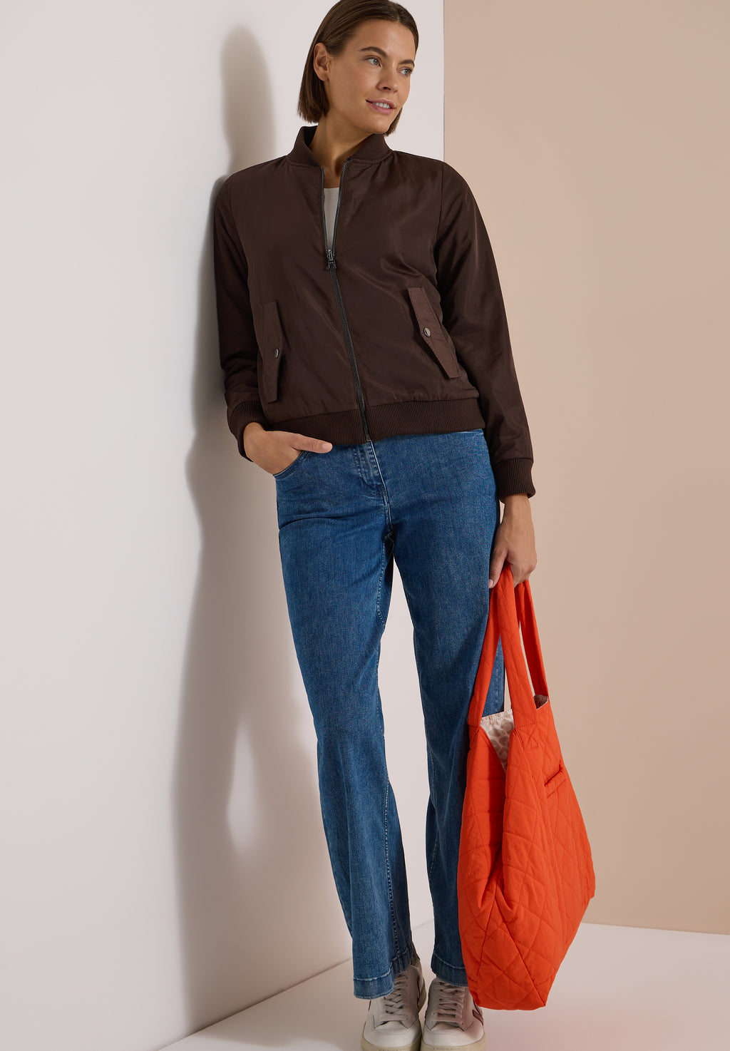Wendbarer Fake Fur Blouson mit Leo-Muster