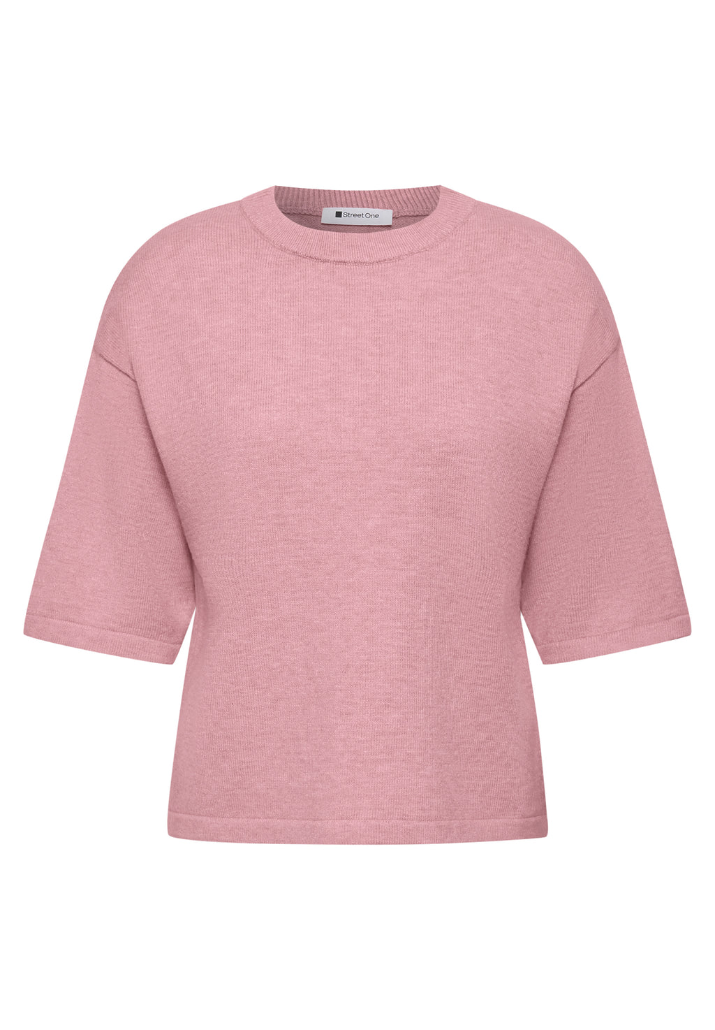 3/4-Arm Pullover mit Rundhals