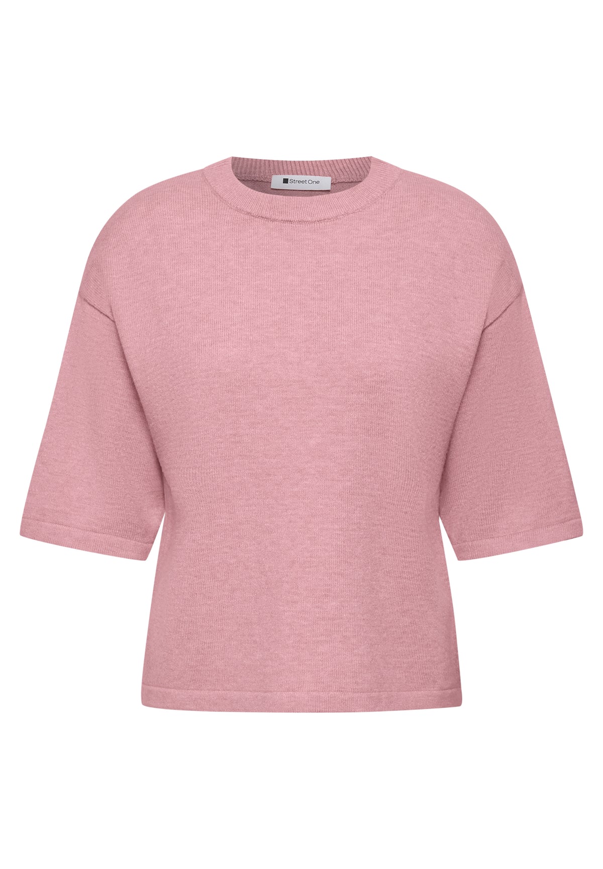 3/4-Arm Pullover mit Rundhals
