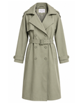 Trenchcoat mit Bindegürtel und Kapuze von Lolaliza